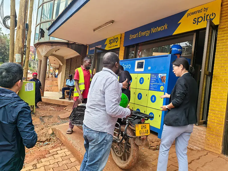 battery swap station in Africa