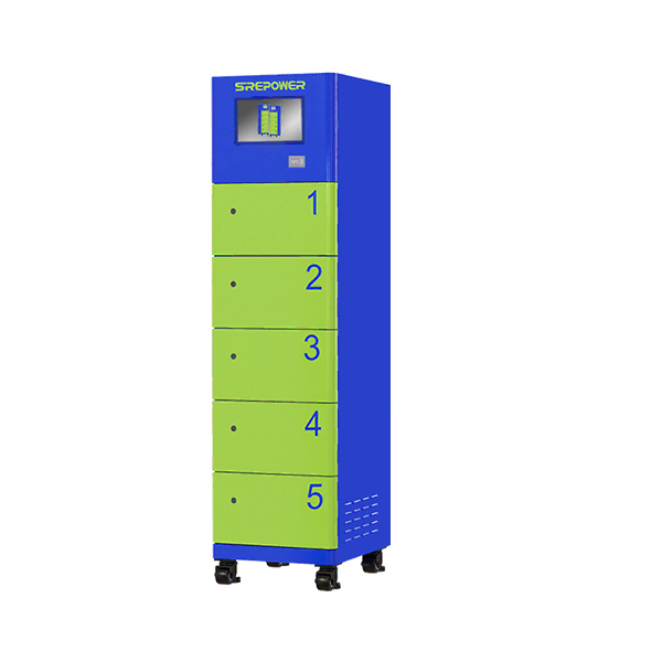 5 armários 15.8KW Smart Swap Station